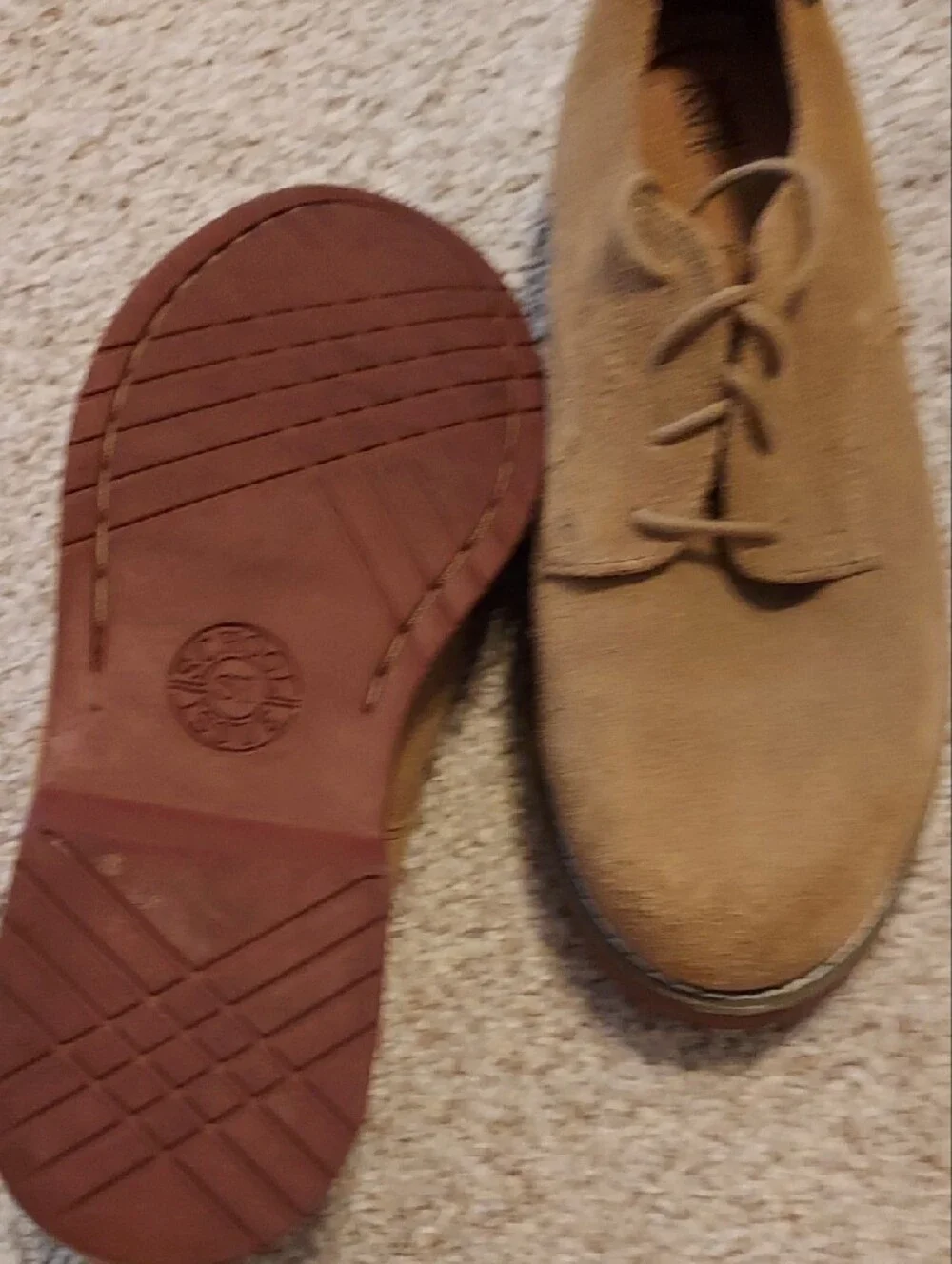 School Issued Semester Brown Suede 6 1/2 Wide Shoe